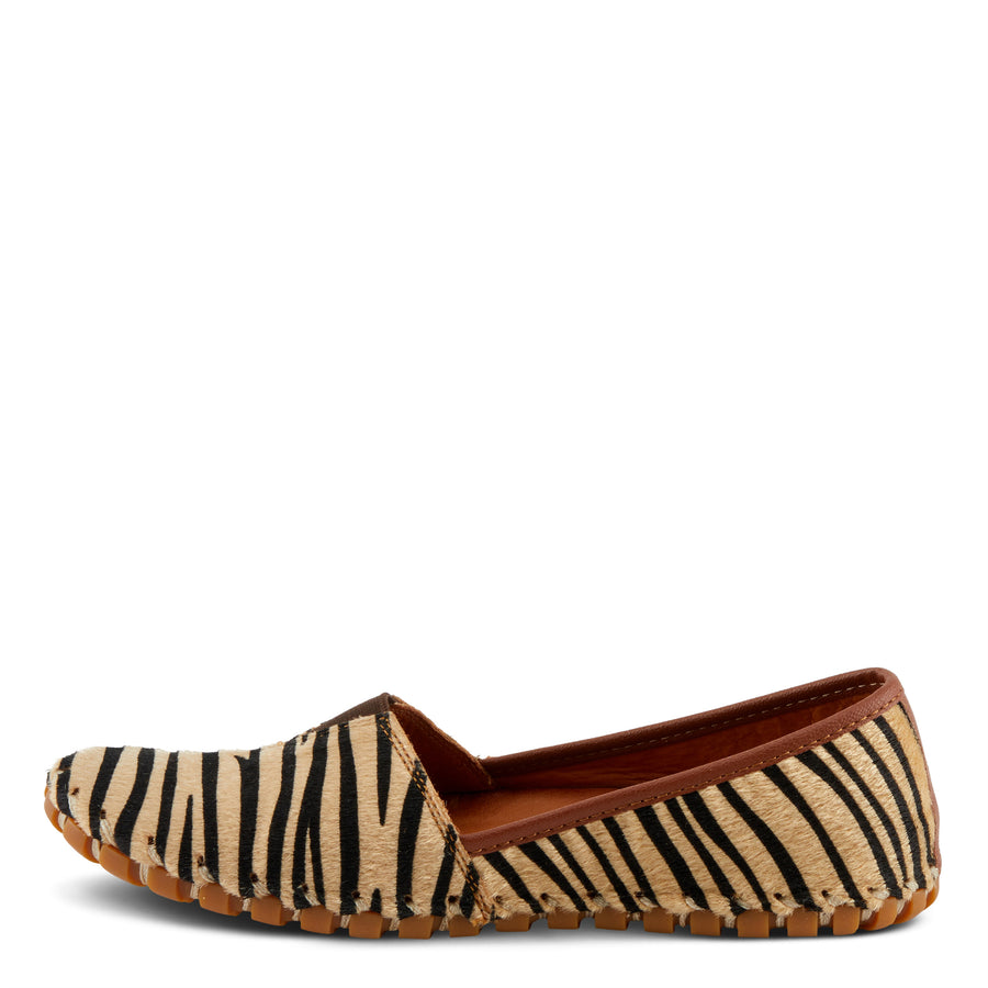 Spring Step KATHALETA Leather Animal Hide Prints Slipon Mocassin