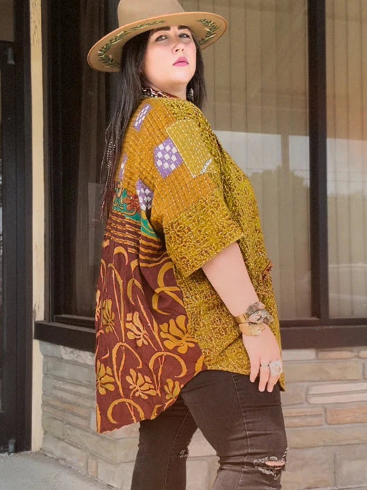 Pareo Kantha Free To Be Button Down #150 by Kantha Bae