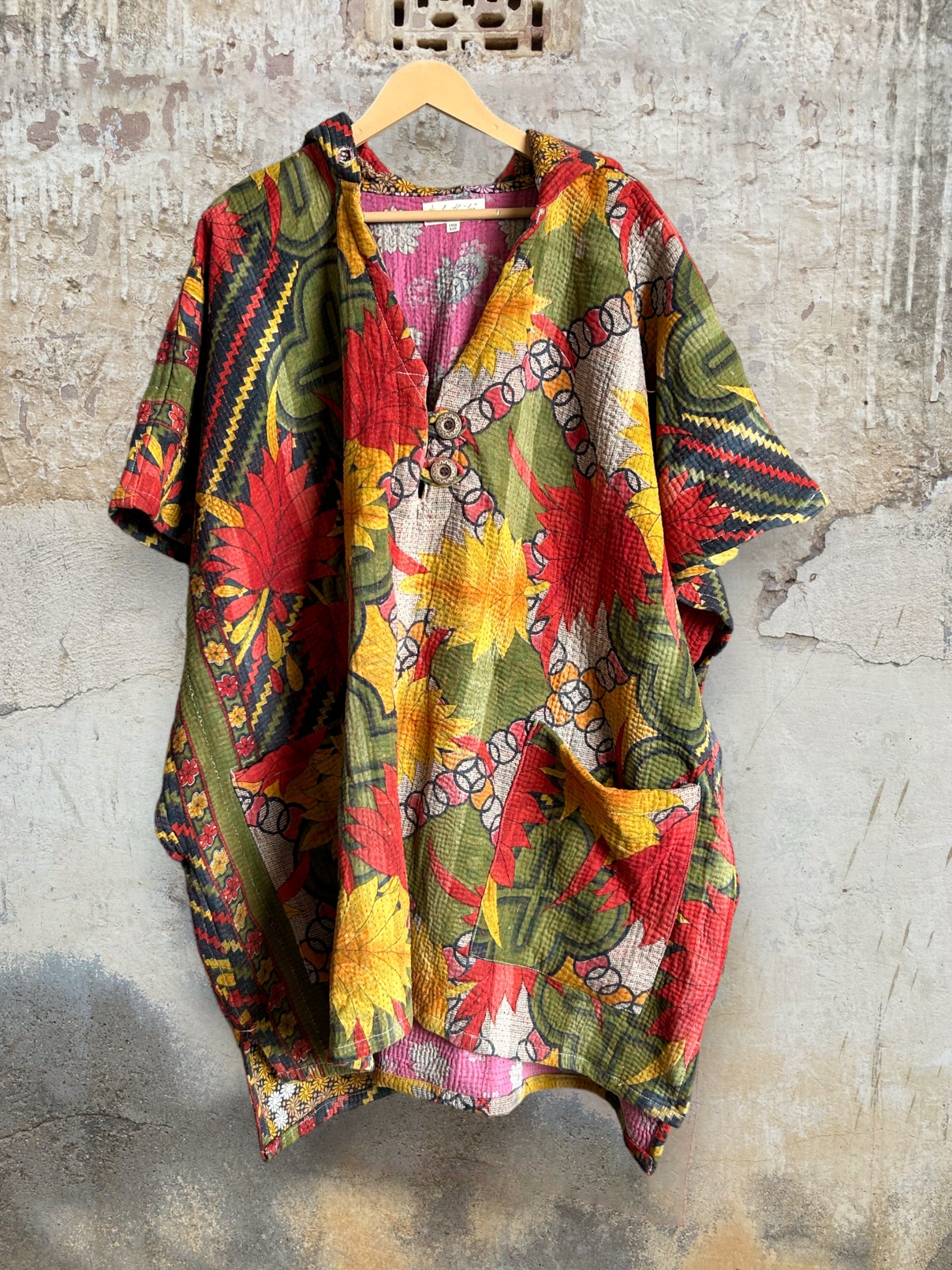 Peace + Love Poncho #13 by Kantha Bae