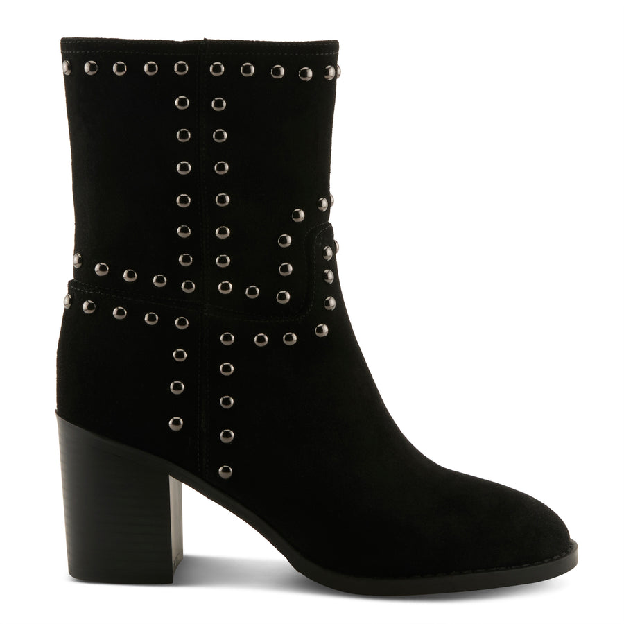 Azura LilStudette Boots In Black Side View - Robin Boutique