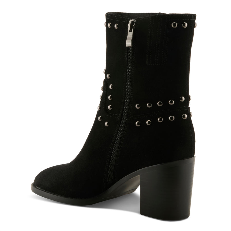 Azura LilStudette Boots In Black Back View - Robin Boutique