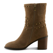 Azura LilStudette Boots In Taupe Side View - Robin Boutique