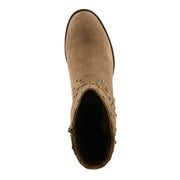 Azura LilStudette Boots In Taupe Top View - Robin Boutique