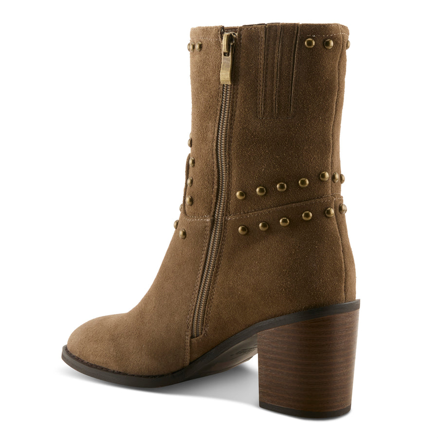 Azura LilStudette Boots In Taupe Back View - Robin Boutique