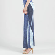 Silky Stripes Palazzo Pant by Clara Sun Woo