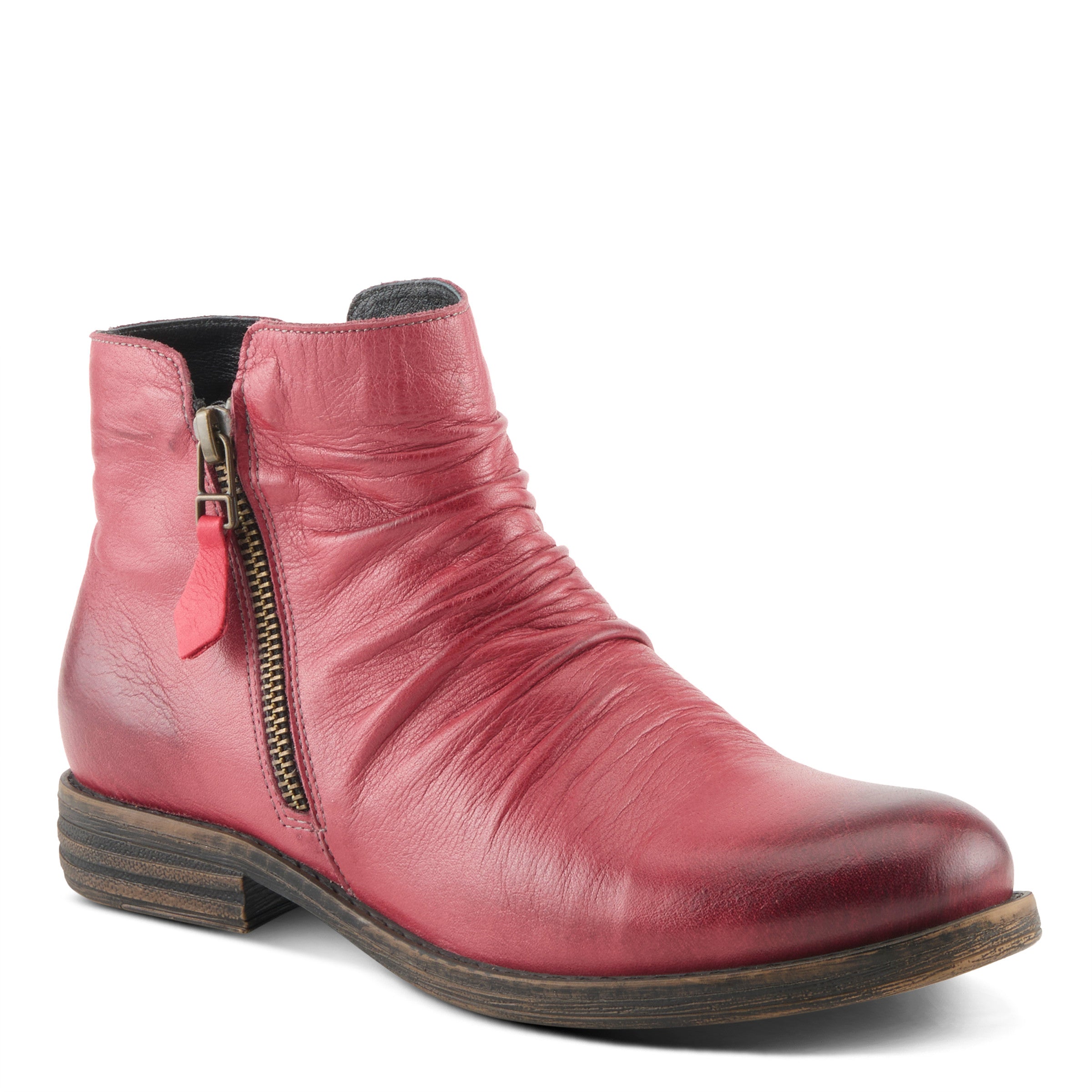 Spring Step Marquis Ankle Boots in Bourdeaux  Robin Boutiue