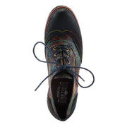 L'Artiste Muggiasti-Vinty Shoes  in black multi top view Robin Boutique