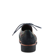 L'Artiste Muggiasti-Vinty Shoes  in black multi back view Robin Boutique 
