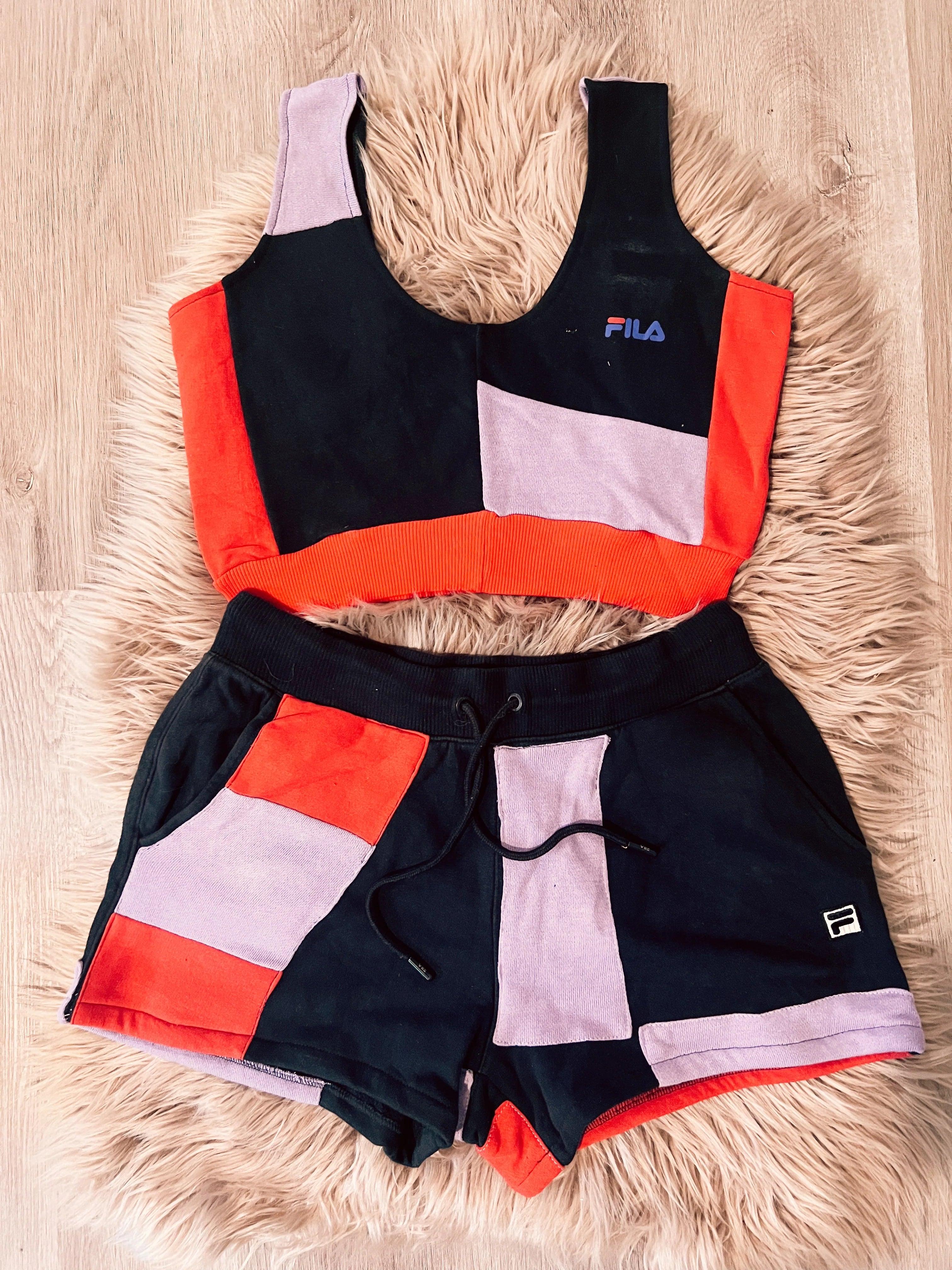 Reworked Tank & Shorts Set by the Morgan Factory - Robin Boutique-Boutique 