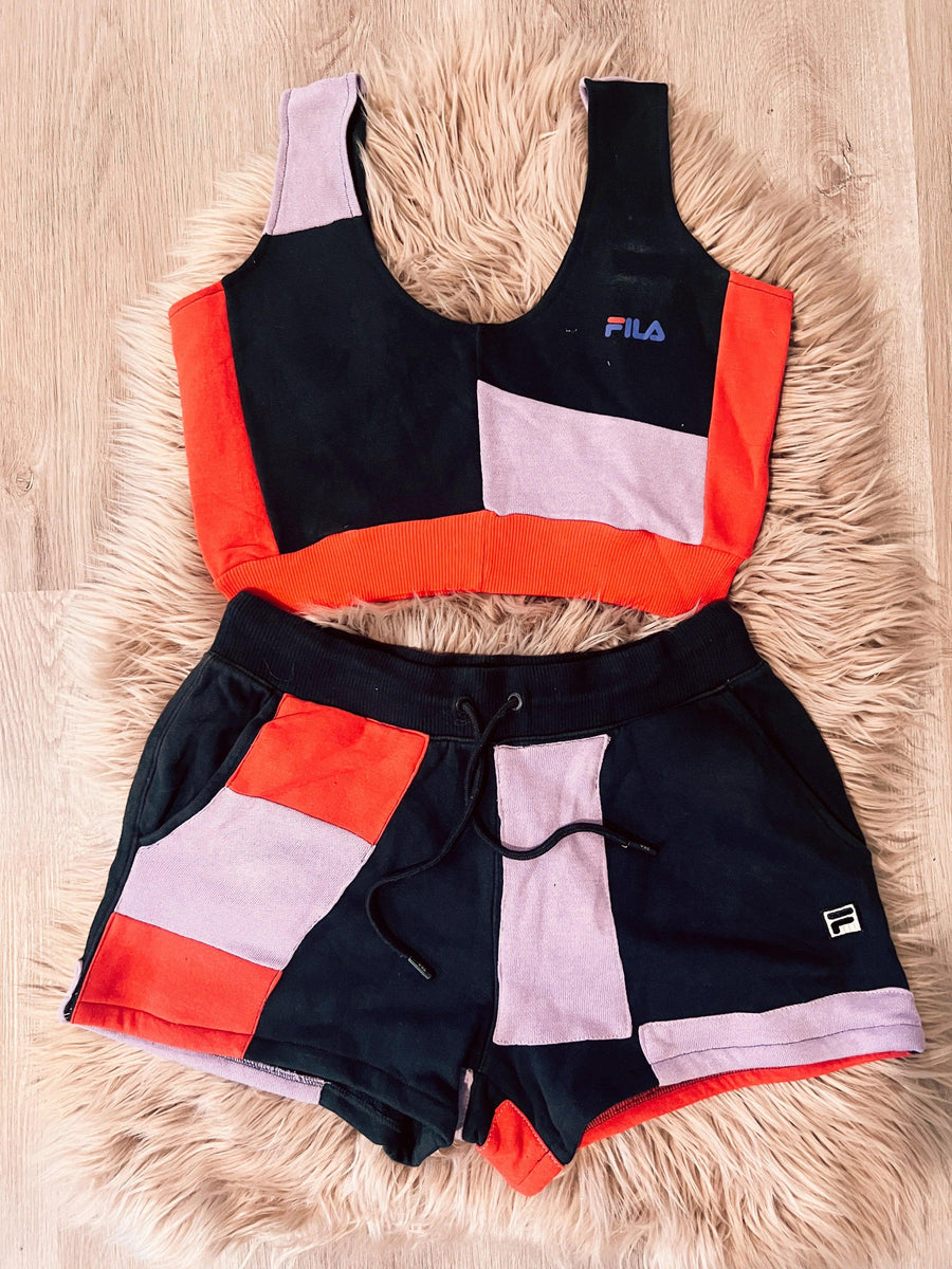 Reworked Tank & Shorts Set by the Morgan Factory - Robin Boutique-Boutique 