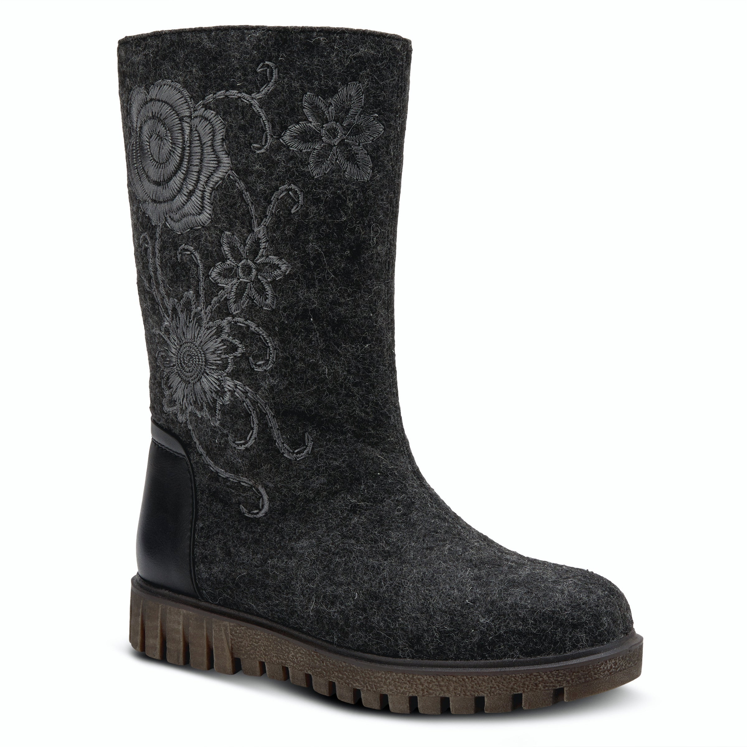 Azura Nehal Embroidered Felt Boots Robin Boutique