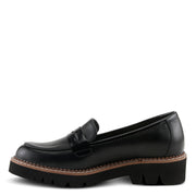 Patrivia NEVE Loafer Shoes in Black Side View - Robin Boutique