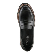 Patrivia NEVE Loafer Shoes in Black Top View - Robin Boutique
