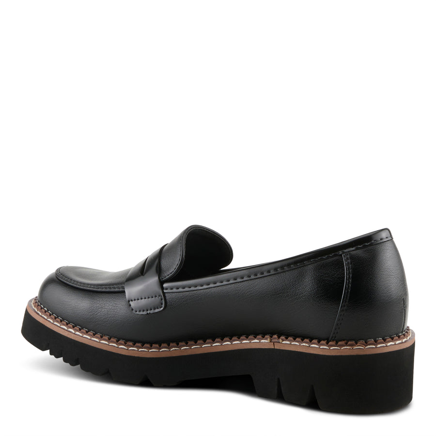 Patrivia NEVE Loafer Shoes in Black Side View - Robin Boutique