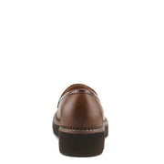 Patrivia NEVE Loafer Shoes in Med Brown Back View - Robin Boutique