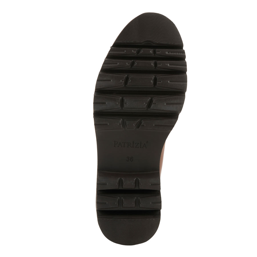Patrivia NEVE Loafer Shoes in Med Brown Sole View - Robin Boutique