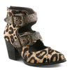 L'Artiste Notched-Leo Boots Side View - Robin Boutique