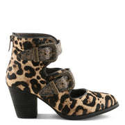 L'Artiste Notched-Leo Boots Side View - Robin Boutique