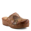 Side View of Olympe Clogs in tan multi - Robin Boutique