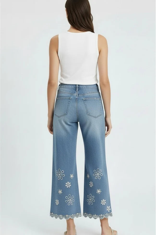 Martha Crop Doily Jean by Driftwood