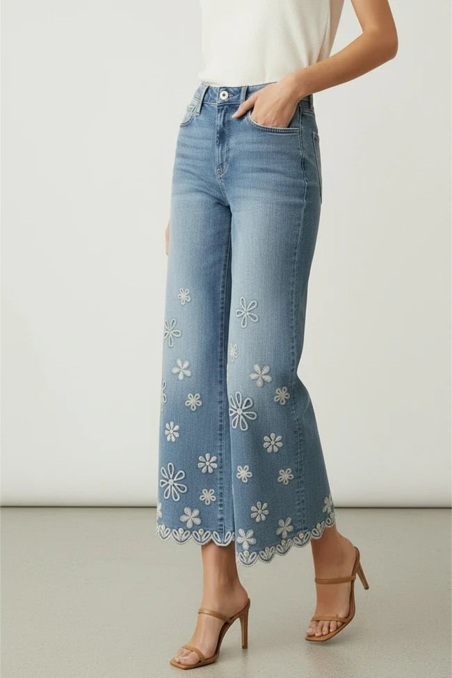 Martha Crop Doily Jean by Driftwood