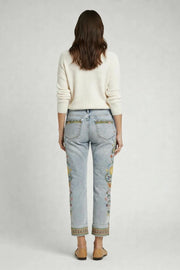 Colette Straight Crop in Pocket Full of Sunshine by Driftwood Robin Boutique
