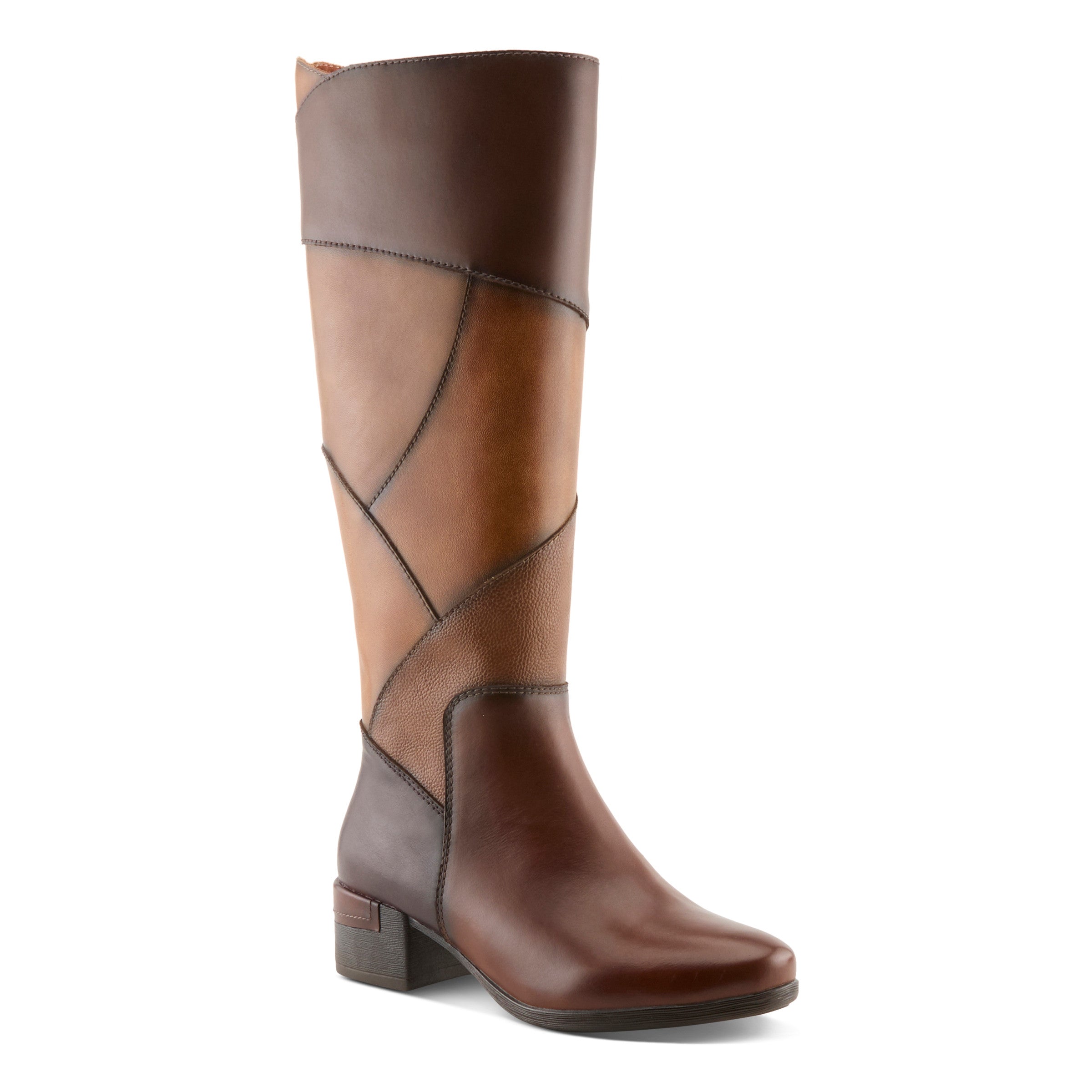 Spring Step Patchwork Knee Boots Robin Boutique