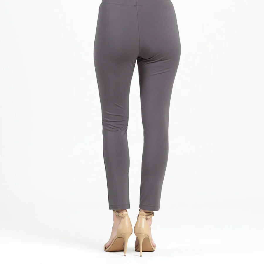 Knit Slim Leg Pant in Mocha by Clara Sun Woo