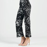Crepe Knit Side Slit Ankle Pant by Clara Sun Woo