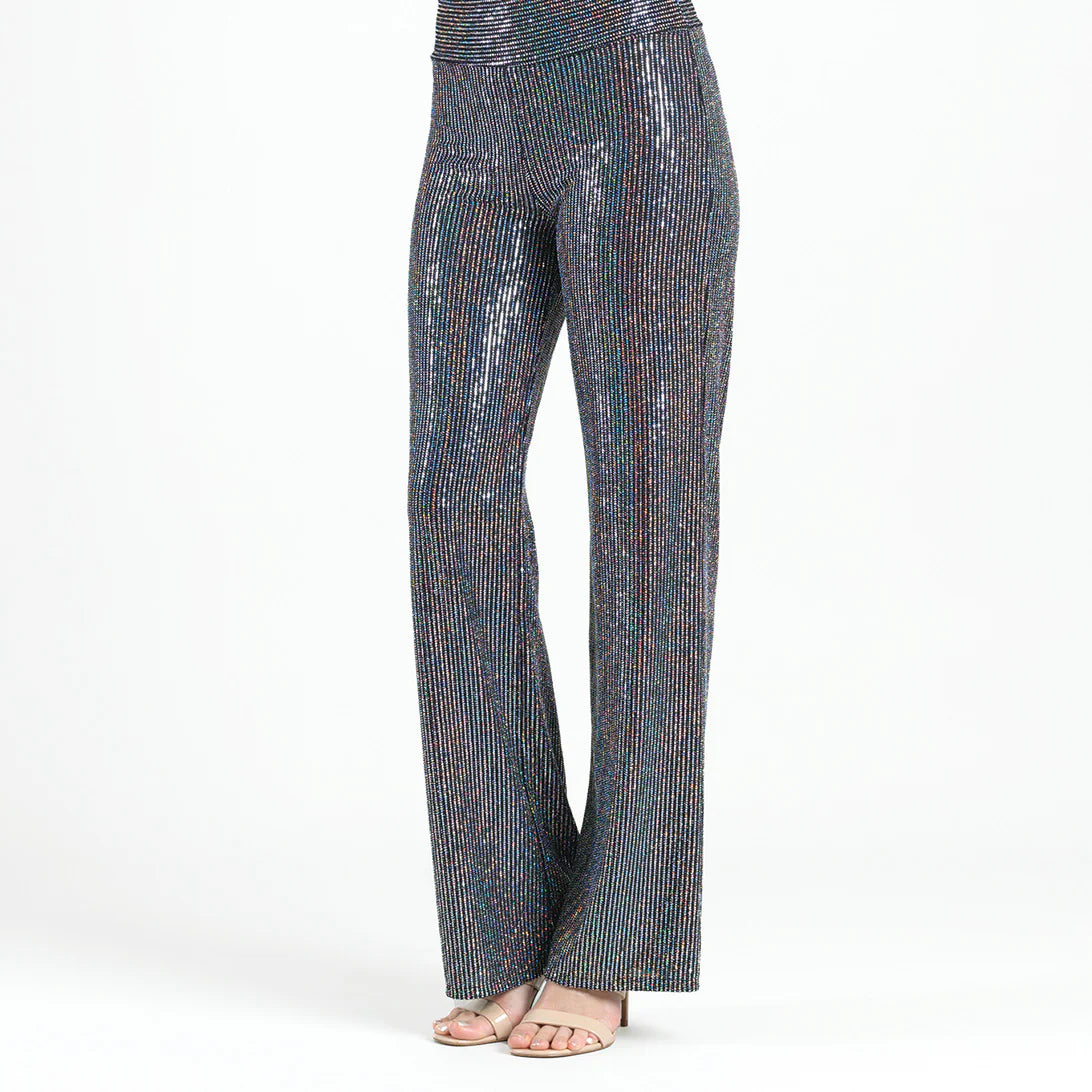 Shimmer Sequin Wide Leg Pant by Clara Sun Woo