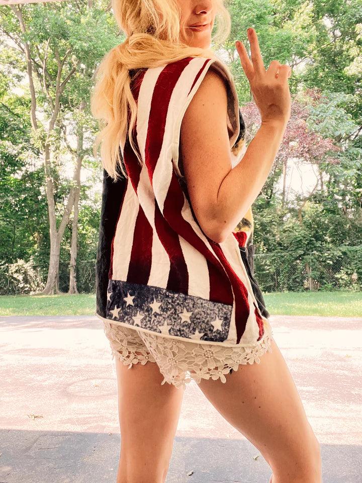 Towel Top Vest by the Morgan Factory One-Of Upcycled - Robin Boutique-Boutique 