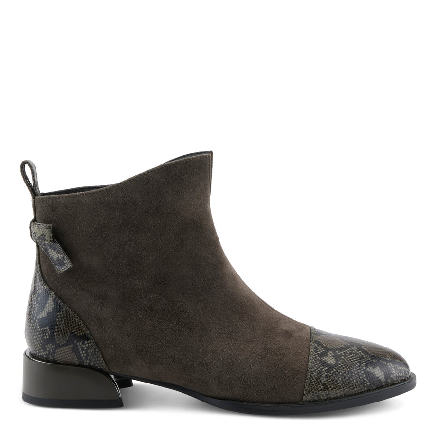 Salacia Boots By Azura in Grey side view - Robin Boutique