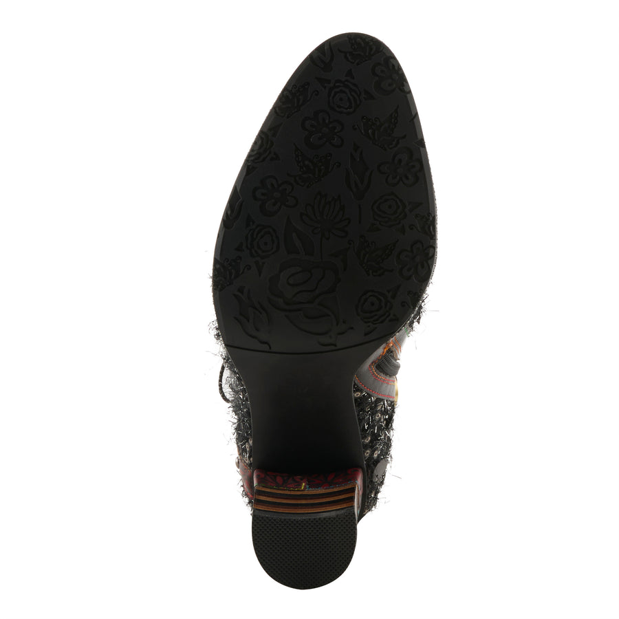 L'Artiste Seeherquin Boots in Black Multi Sole View - Robin Boutique