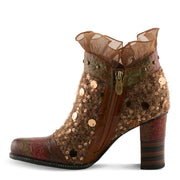 L'Artiste Seeherquin Boots in Camel Multi Side View - Robin Boutique