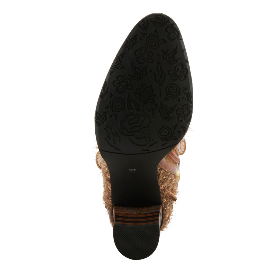 L'Artiste Seeherquin Boots in Camel Multi Sole View - Robin Boutique