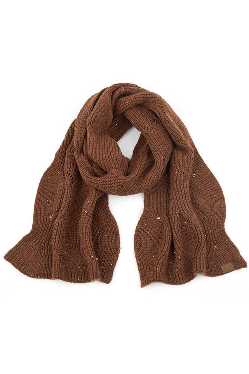 Sequin Brioche Cable Knit SF2073 - Robin Boutique-Boutique 