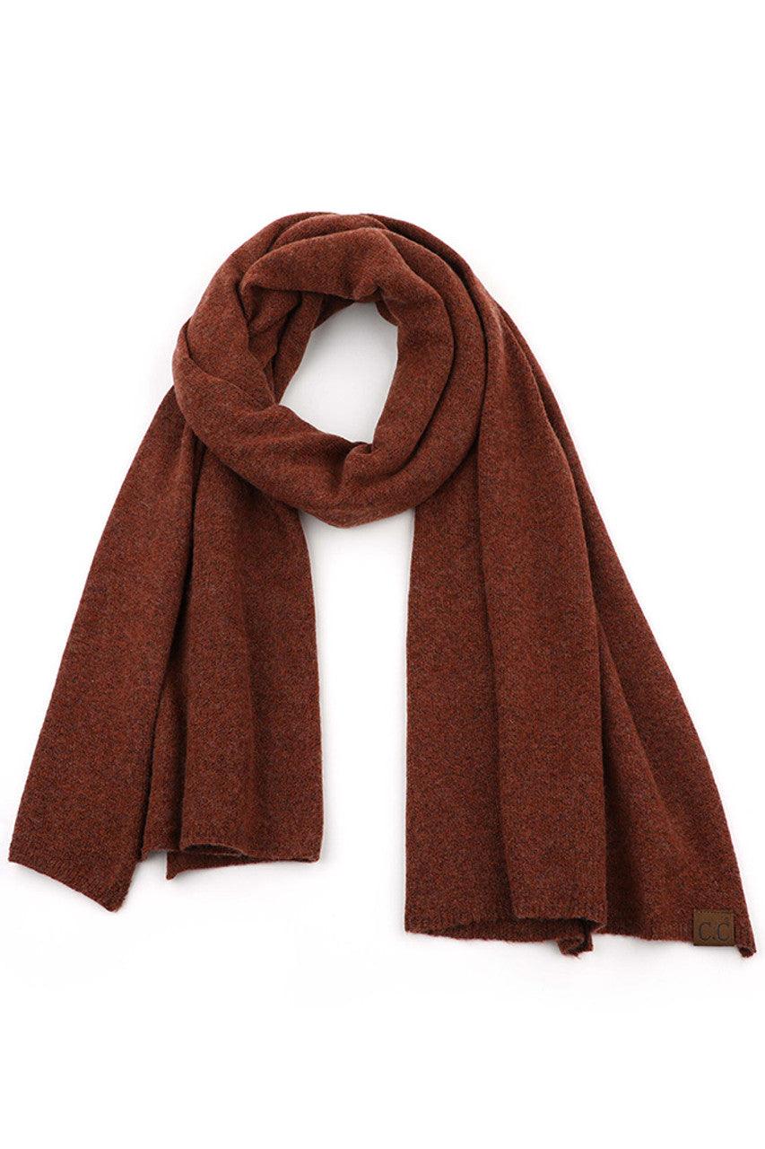 Unisex Ribbed Knit Scarf 2075 - Robin Boutique-Boutique 