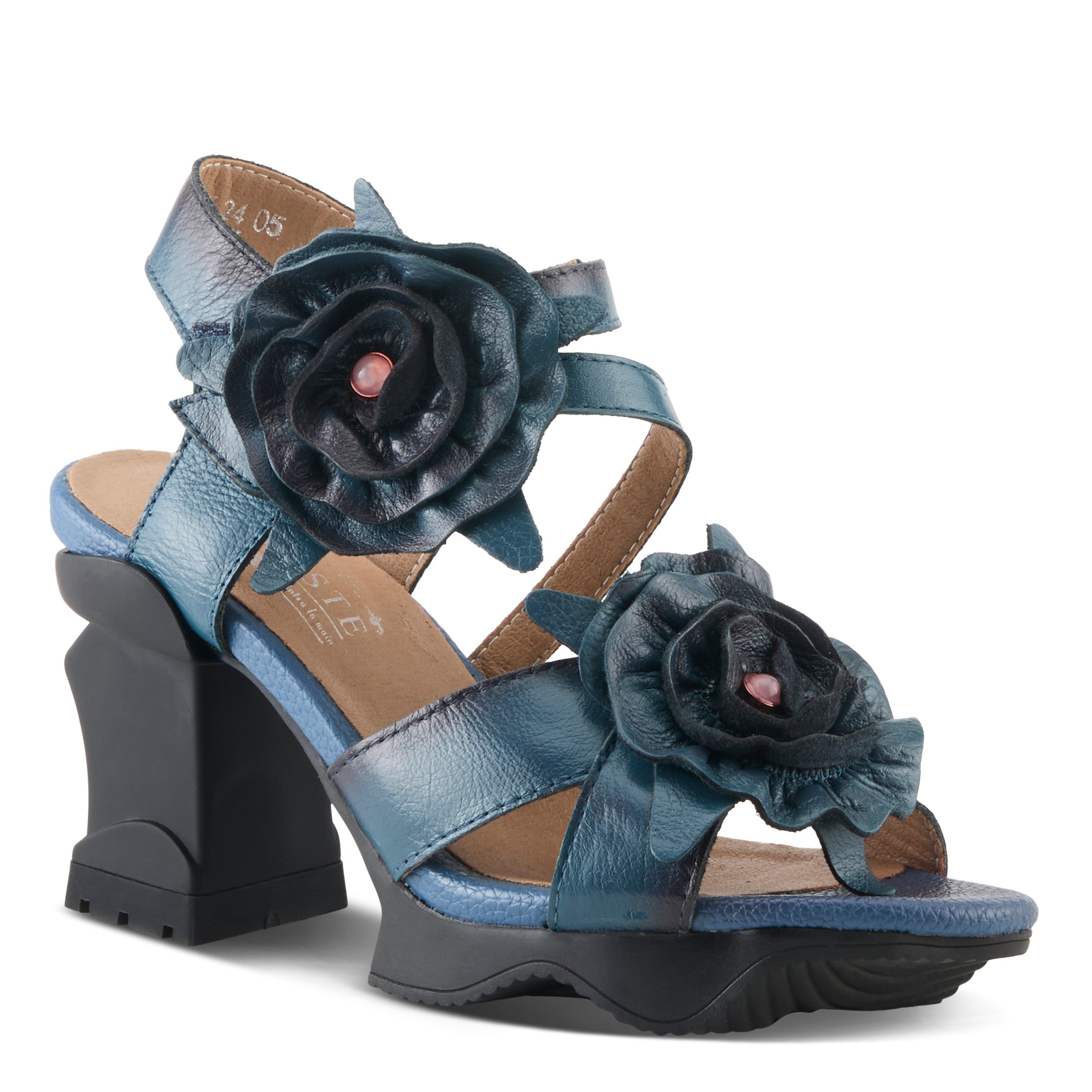 L'Artiste Shelly Flower Platform Leather Shoe Robin Boutique