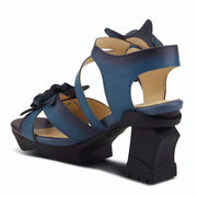 L'Artiste Shelly Flower Platform Leather Shoe