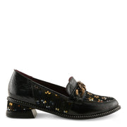 L'Artiste Shinyshoes Shoes in Black Multi Side View- Robin Boutique