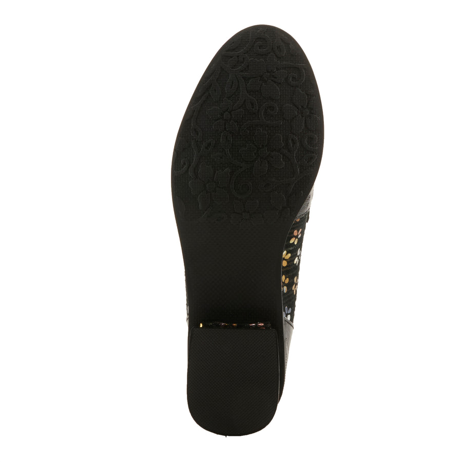 L'Artiste Shinyshoes Shoes in Black Multi Sole View- Robin Boutique