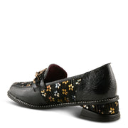 L'Artiste Shinyshoes Shoes in Black Multi Back View- Robin Boutique