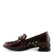 L'Artiste Shinyshoes Shoes in Bordeaux Multi Side View- Robin Boutique