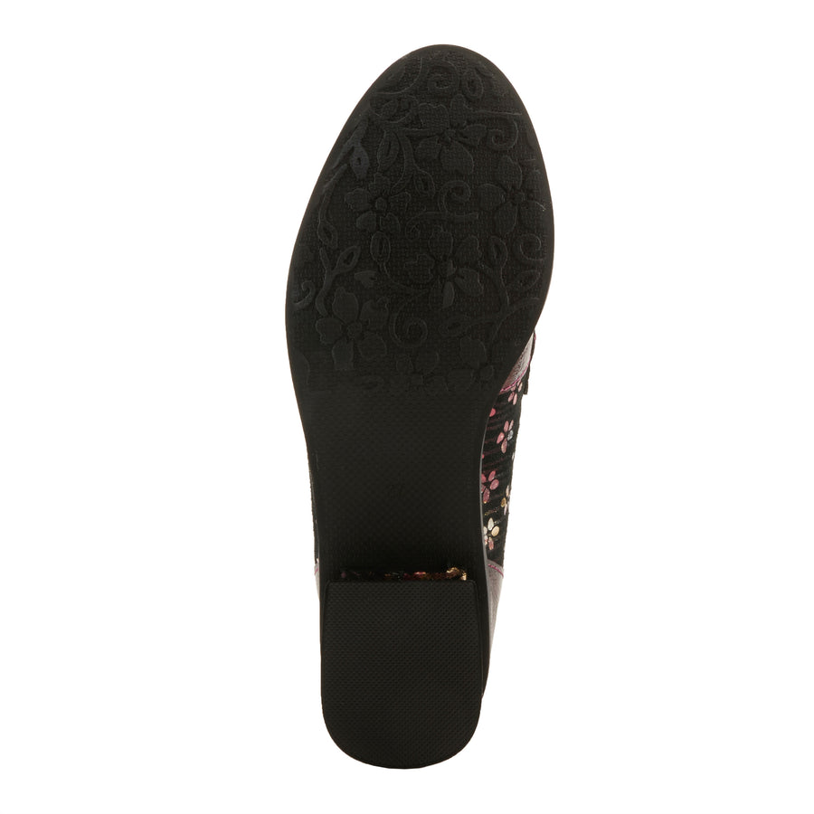 L'Artiste Shinyshoes Shoes in Bordeaux Multi Sole View- Robin Boutique