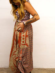 Pareo Kantha Butterfly Cargo Skirt #206 by Kantha Bae