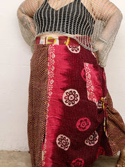 Pareo Kantha Butterfly Cargo Skirt #206 by Kantha Bae