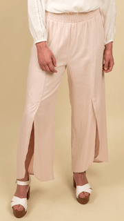 Pull On Ankle Pants with Waist Smocking 3067810HA - Robin Boutique-Boutique 