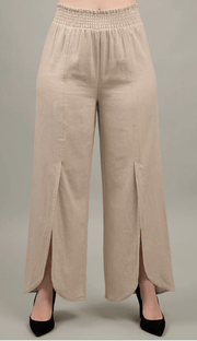 Pull On Ankle Pants with Waist Smocking 3067810HA - Robin Boutique-Boutique 