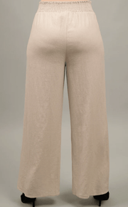 Pull On Ankle Pants with Waist Smocking 3067810HA - Robin Boutique-Boutique 