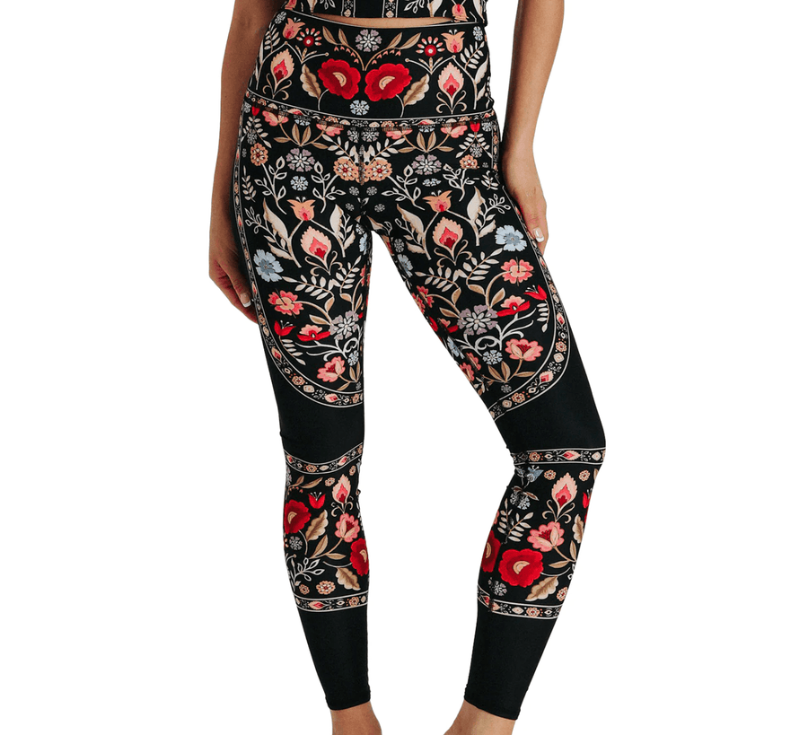 Yoga Democracy Printed Leggings in Rustica 110388 - Robin Boutique-Boutique 